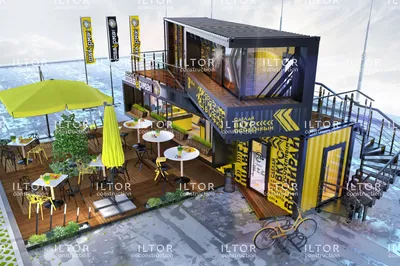 Дизайн-проект кафе, бара, ресторана из морских контейнеров