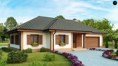 Европейский проект одноэтажного дома » Современный дизайн на Vip-1gl.ru