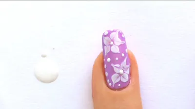 Как Нарисовать ЦВЕТОК на Ногтях / Floral Nail Art Tutorial / Цветочный  дизайн ногтей иголкой | Цветочный дизайн ногтей, Ногти, Цветочный