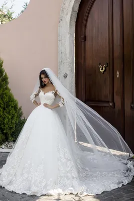 pollardi abiti da sposa 2019, фата pollardi, свадебные платья с фатой,  свадебные пышные платья с фатой фото, салон невеста фата, свадебное платье  принцессы со шлейфом, Свадебные платья Москва