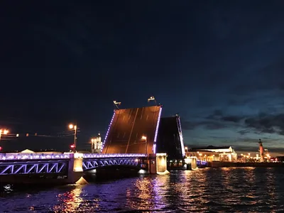 Развод мостов в Санкт-Петербурге