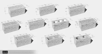 Размер шлакоблока фото