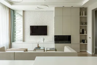 Гостиные в современном стиле с горизонтальным камином – 135 лучших  фото-идей дизайна интерьера зала | Houzz Россия