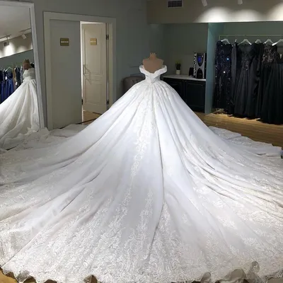 Самое пышное свадебное платье в мире - 80 фото