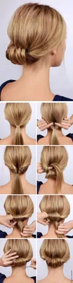 How-To: Low Rolled Updo Hair Tutorial | Frisyrer, Balfrisyrer, Vardagshår