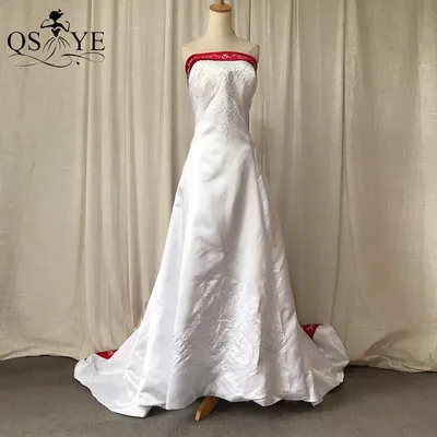 Белое свадебное платье в Королевском Стиле, свадебное платье в английском  стиле, женское платье с открытыми плечами, свадебное платье с кружевом и  вышивкой, красное свадебное платье | АлиЭкспресс