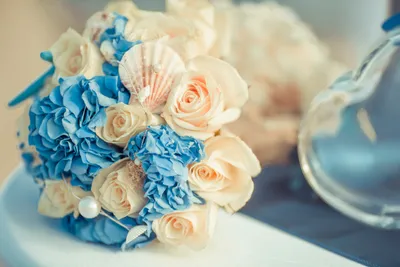 Букет невесты в морском стиле | Гименей - Ваша свадьба на Кипре