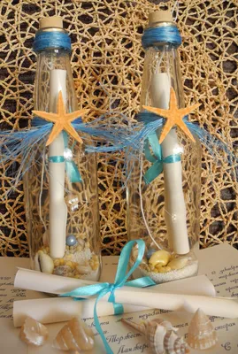 Свадьба в морском стиле: фото 1304585 - Бутылочная почта - свадебные  аксессуары