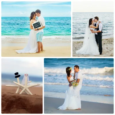 Атмосферная романтичная свадьба на море.