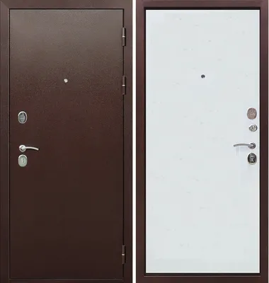 Эконом : Дверь металлическая Доминанта - Антик Медь/Беленый Дуб купить в  Москве недорого | «Ваши Двери24»