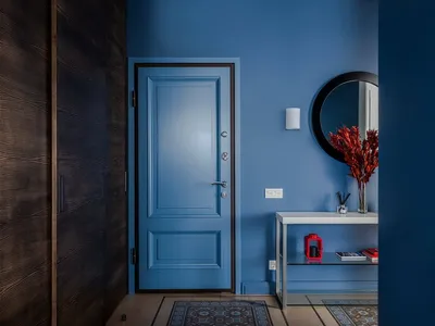 Цветные входные двери в квартиру - 69 фото