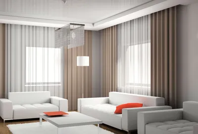 Как подобрать шторы в гостиную в современном стиле, фотографии, видео