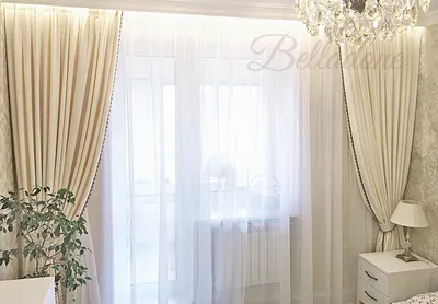 Светлые шторы под заказ на Митинской - Belladone