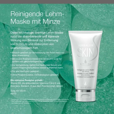 Herbalife SKIN Reinigende Lehm-Maske mit Minze 120 ml