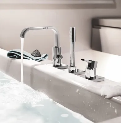 GROHE Allure 19316000 - Смеситель на борт ванны | на три отверстия (хром),  купить в интернет-магазине сантехники Сантехмаг.Ру