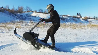 Снегоход своими руками ИСПЫТАНИЯ #2 ДЕТАЛИ/ Mini snow bike - YouTube