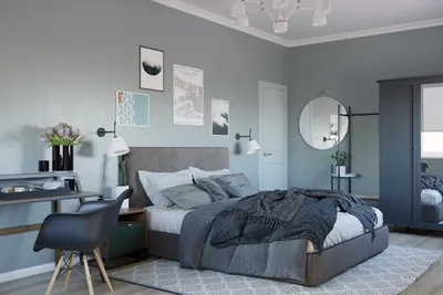Дизайн спальни в скандинавском стиле из проекта КОПЕНГАГЕН | Интерьеры  спальни, Интерьер, Дизайн интерьера квартиры