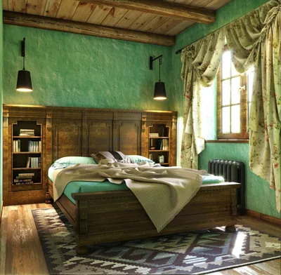 дизайн спальни в зеленых тонах | Дизайн, Спальня, Зеленая спальня