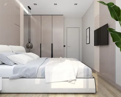 Дизайн спальни в серо-бежевых тонах. | buchadesign | дизайн інтерьєра