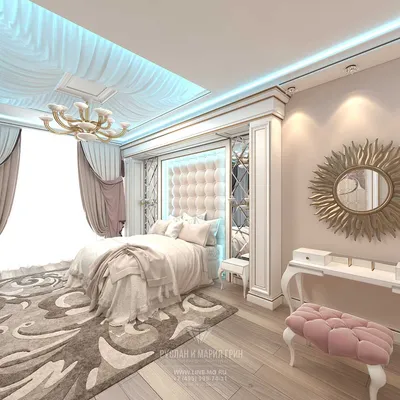 Дизайн спальни в бежевых тонах | design.efim360.ru