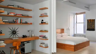Спальня-кабинет в одной маленькой комнате – Сделай Дом Сам