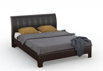 Кровать Токио 160*200 (без ламелей) Венге - купить по лучшим ценам,  заказать онлайн в каталоге интернет магазина качественной мебели Мебель Шара