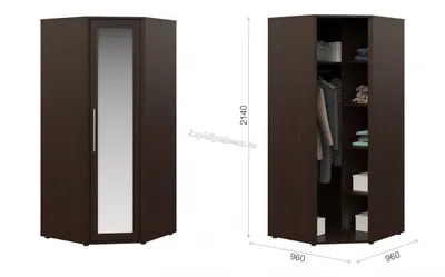 Шкаф угловой с зеркалом Токио (Венге) / спальня Токио (Венге) купить в  Уссурийске по низкой цене в интернет-магазине мебели