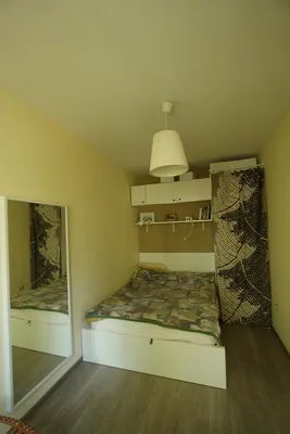 Двухкомнатная хрущевка в Долгопрудном - спальня (очень узкая), спальня —  Идеи ремонта