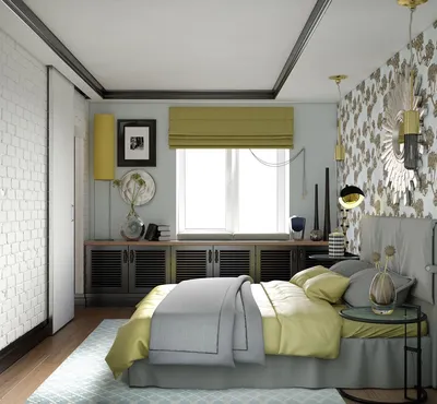 Дизайн интерьера узкой спальни | 1000 Декорс