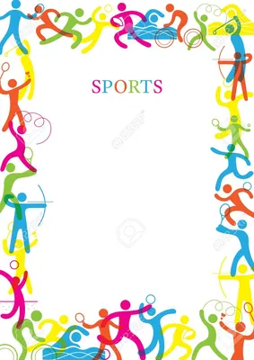 Спортивные рамки для оформления текста - 54 фото