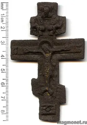 Старинный крест Распятие Христово, Российская импперия, 18-19 век.