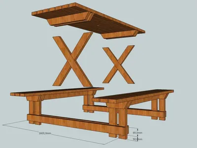 Стол для дачи своими руками: 4 модели с поэтапными фото + видео, чертежи с  размерами