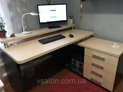 Угловой компьютерный стол V333, цена 9180 грн — Prom.ua (ID#856852249)