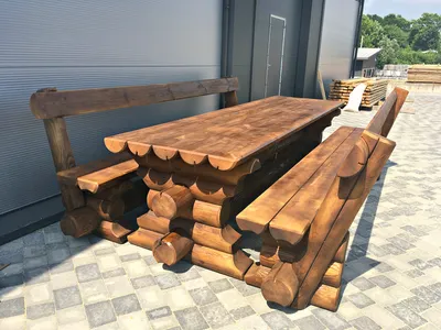 Деревянные столы и скамейки - «ДеревоДом»