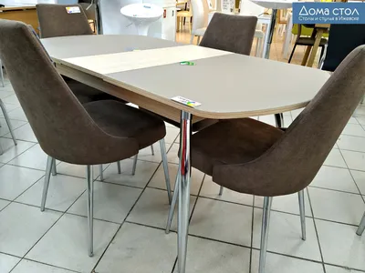 Дома стол | Стильно и практично - матовый стеклянный стол \"Гала-2\" и мягкие  стулья \"Милан\"