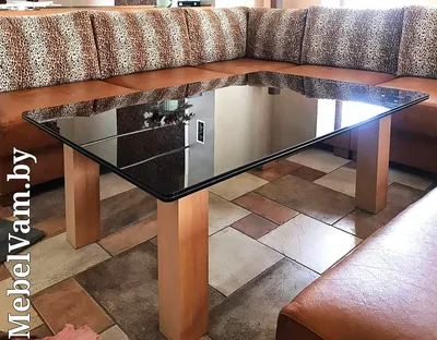 Стеклянные столы, стеклянные кухонные столы, стеклянные столы в минске -  Мебельвам