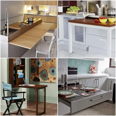Выдвижной стол на кухне: всегда удобно и практично