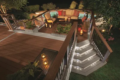 Идеи для загородного дома! Идея 2 - Ступени-террасы с подсветкой и балкон с  отдельным входом с улицы | ХочуСвойДом | Дзен