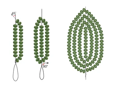 Цветы из бисера и схемы плетения для начинающих: французская техника  плетения — Бисерная флористика от Анны Масальской