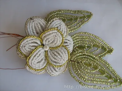 Цветы из бисера схемы плетения | Бисероплетение
