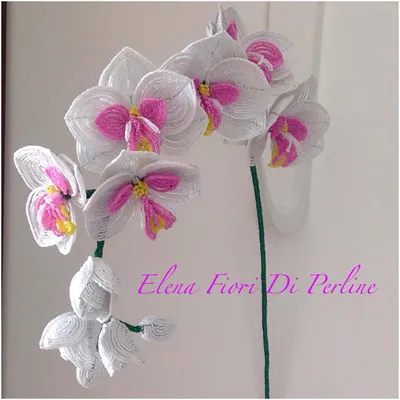 Орхидея - Цветы из бисера - Схемы, мастер-классы - Бисерун