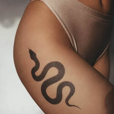 Переводная татуировка Змея | Купить RUTATU