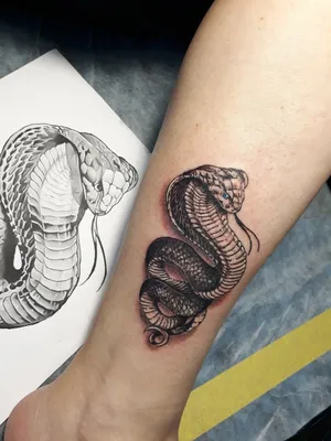 Тату змея на ноге - 5 Фото и значение татуировок. 2023