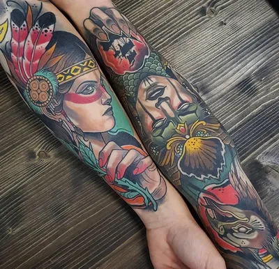 Татуировки для мужчин на руке - фото мужских тату на руке, эскизы