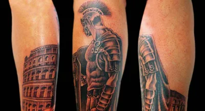 Татуировки воинов и доспехов - на плече, на руке, фото, на голени, для  мужчин