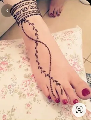 Тату хена браслет | Henna designs feet, Legs mehndi design, Foot henna