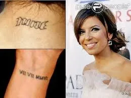 Татуировки звезд-женщин.