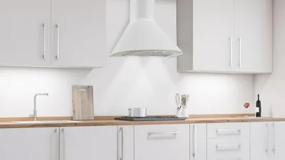 Подборка стильных вытяжек для белой кухни | Elikor. Кухонные вытяжки и  воздухоочистители. | Дзен