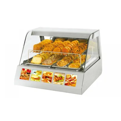 Тепловая настольная витрина Roller Grill VVC 800 (+20...+91°C, 800х730х600  мм, 2 полки) - купить недорого - Гиперцентр