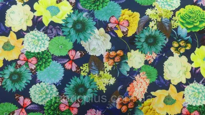 Ткань Ниагара принт темносиний : продажа, цена в Днепропетровской области.  Одежные ткани от \"Fabric Plus\" - 108444332